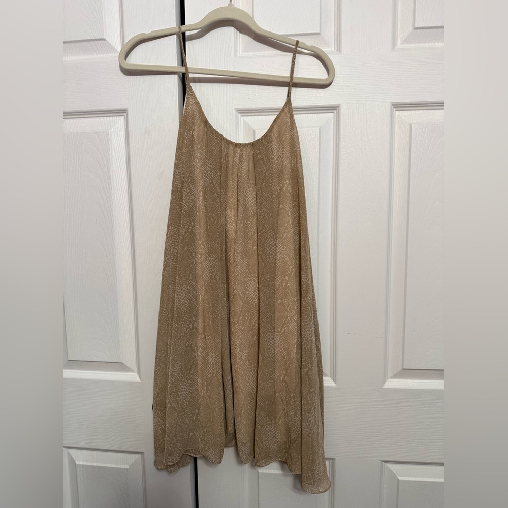 Beige Slip Tank Top